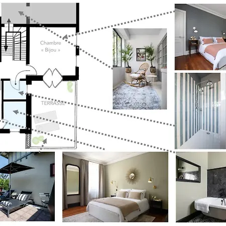 Pensión Les Du Parc - D'hôtes Ambroise&germaine - Meublé 5 étoiles Marie 2 à 5 Vittel